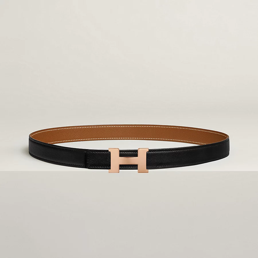 Mini Constance belt buckle & Reversible leather strap 24 mm - Image 1